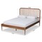 Baxton Studio Neilan ModernWalnut Brown Finished Wood Platform Bed-Full 193-11489-ZORO - alternate 3